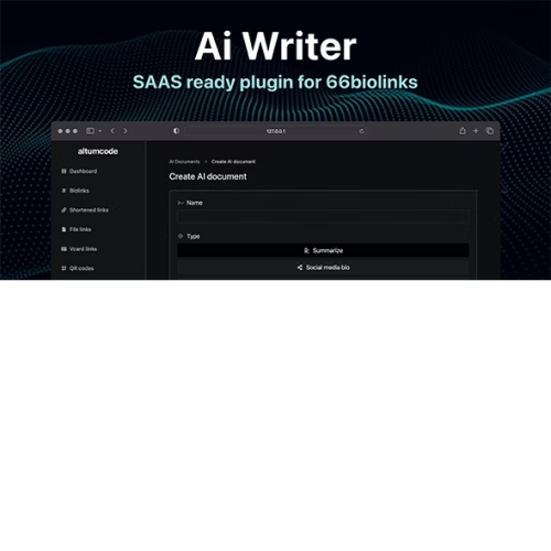 AIX Writer for 66biolinks - Writing Assistant, Image Generator, Speech to Text
