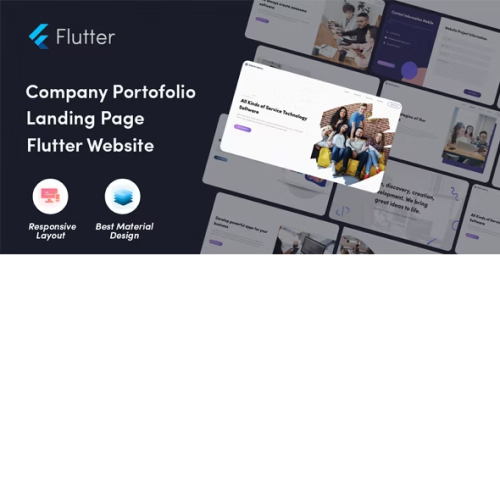 Software Flutter Website - Company Profile in Flutter