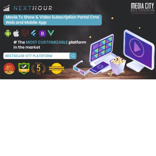 Next Hour - Movie Tv Show & Video Subscription Portal Cms Web and Mobile Flutter App