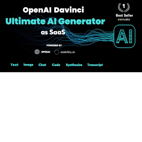 Open AI Davinci - AI Writing Assistant and Content Creator as SaaS