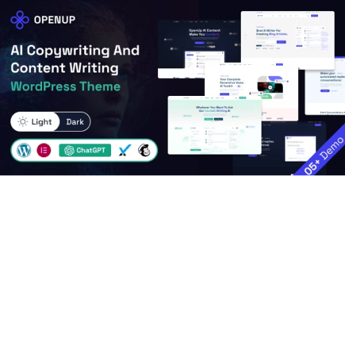 Openup - AI Content Writer & AI Application WordPress Theme