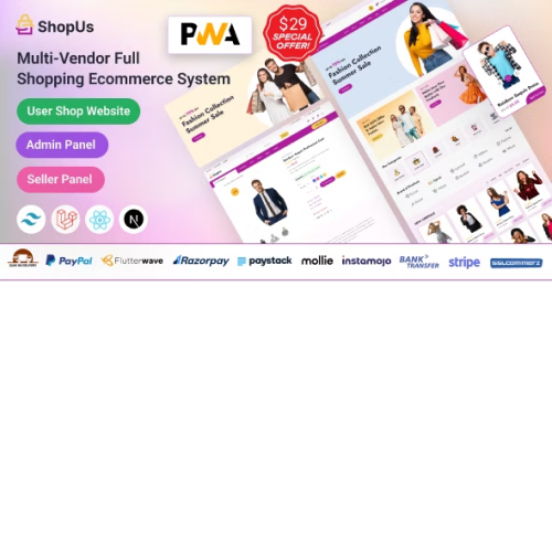 ShopUs - Laravel Multivendor Fashion eCommerce Website