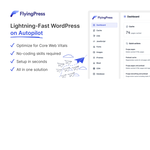 FlyingPress - Lightning-Fast WordPress on Autopilot